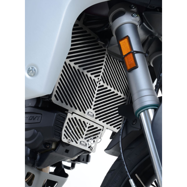 R&G Stainless Steel Radiator Guard for the Ducati Multistrada V2(S) '22-, Ducati Multistrada 1200/S '15- and Multistrada 1260 '18-models